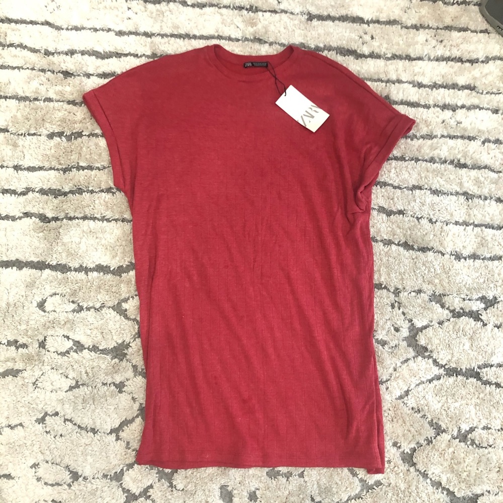 NWT ZARA M t-shirt dress